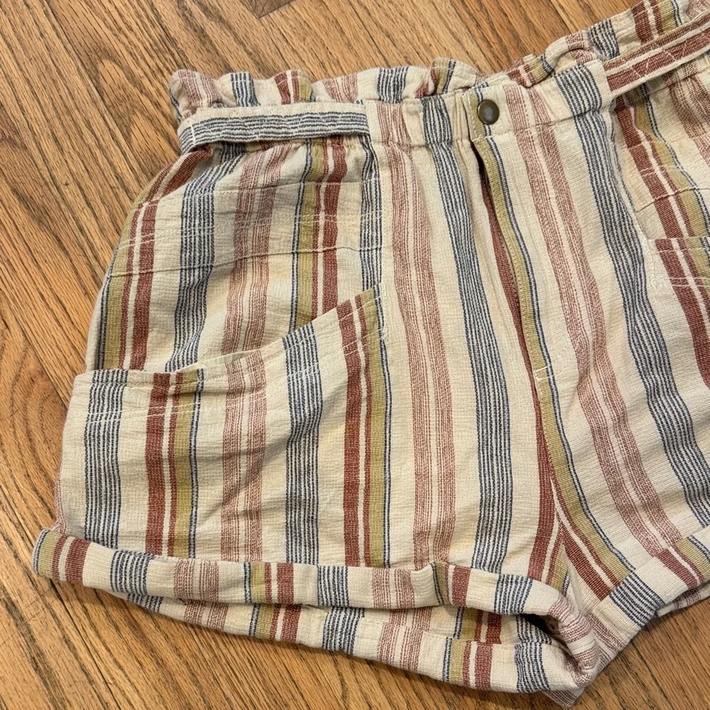 Free People Multicolor Striped High Waist Shorts - Picture 4 of 13
